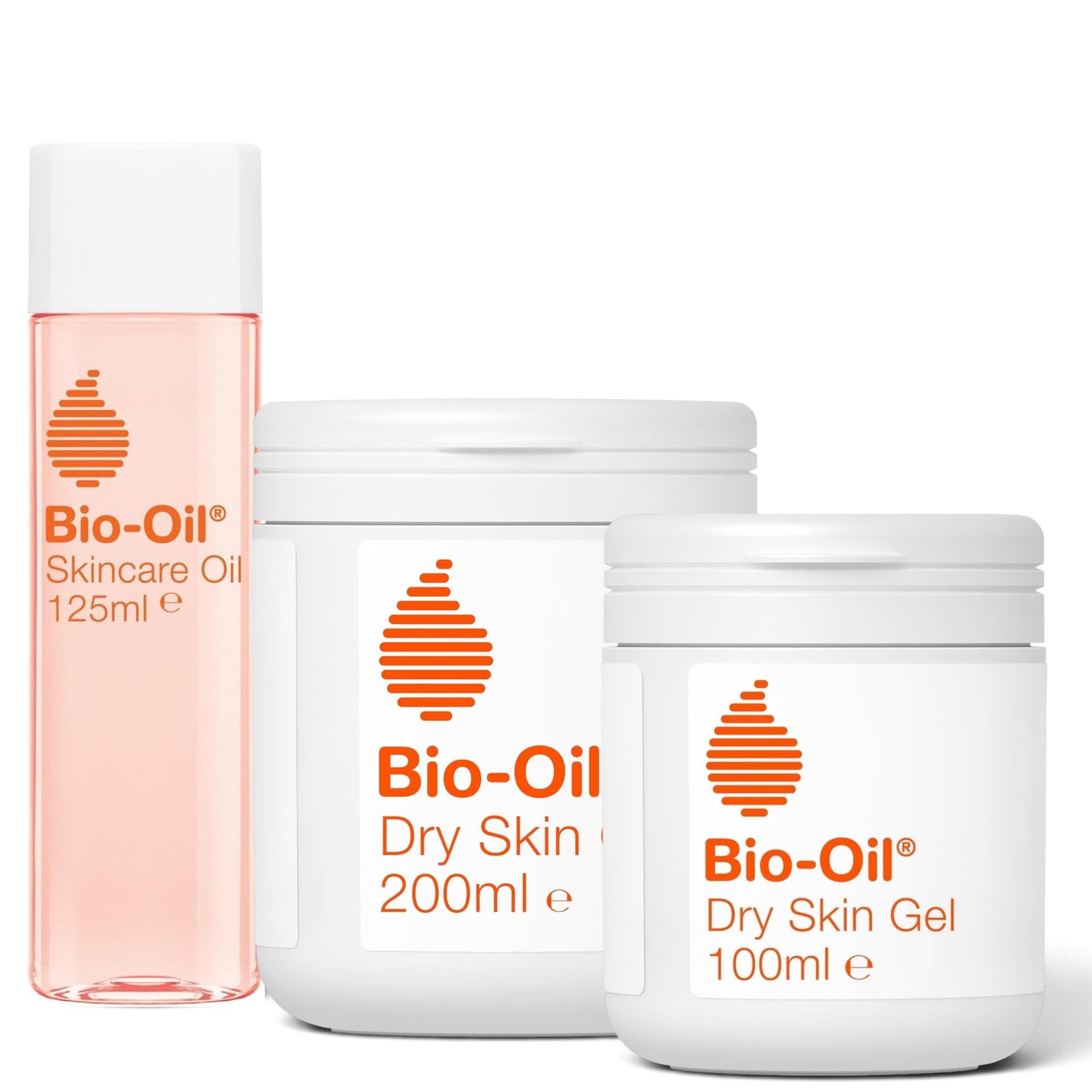 Bio-Oil Skincare Oil 125ml & Dry Skin Gel 200ml + 100ml Set