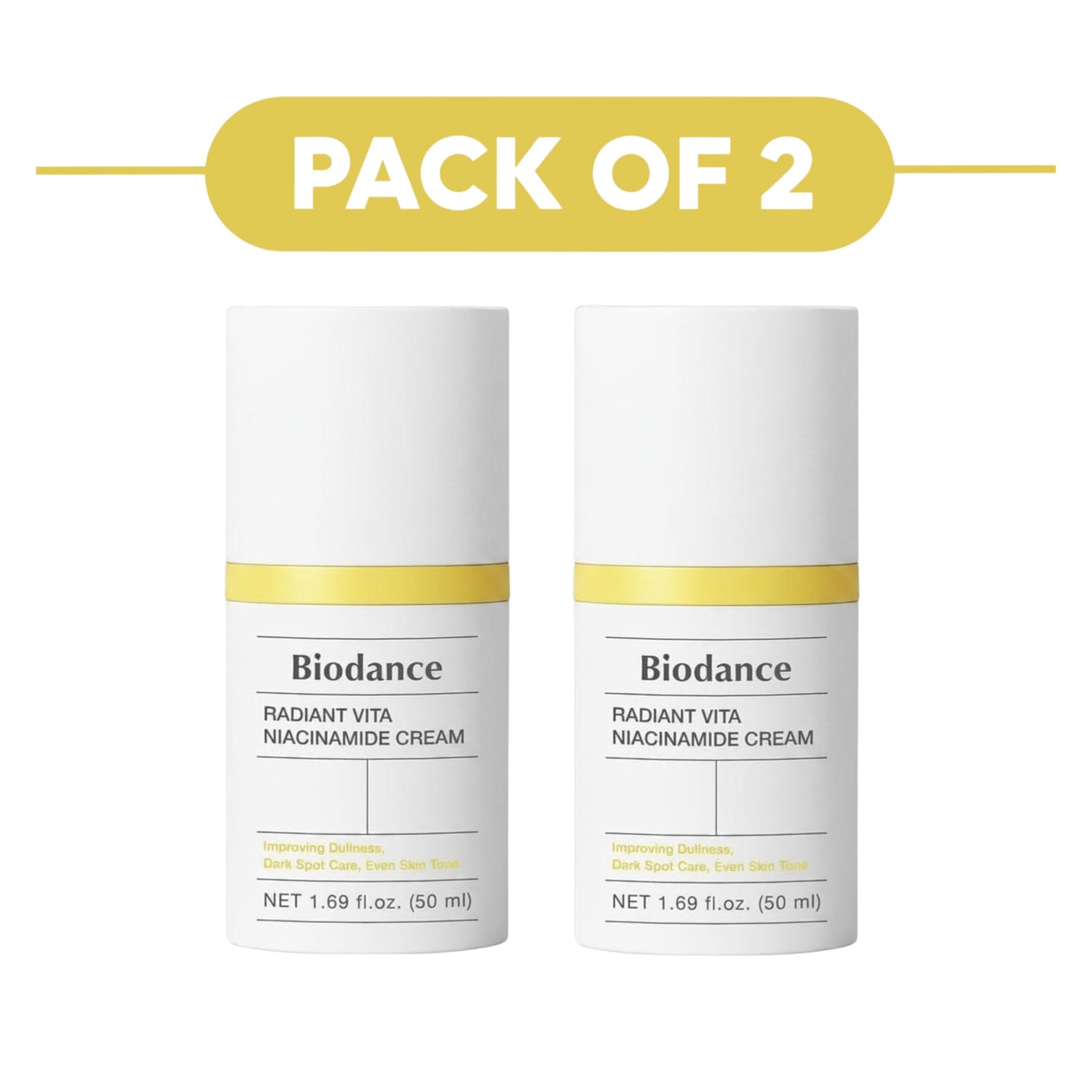 Biodance Radiant Vita Niacinamide Face Cream 50ml Pack of 2