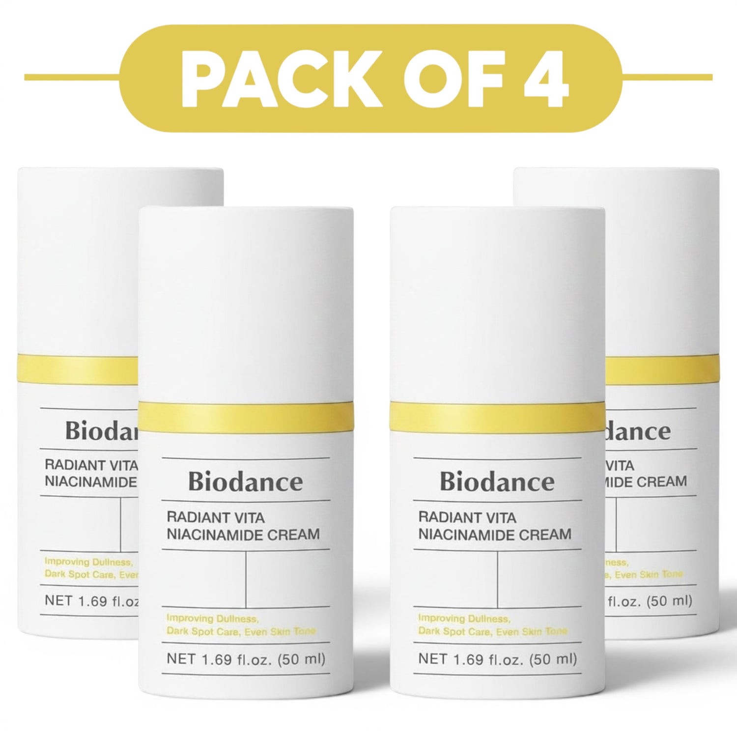 Biodance Radiant Vita Niacinamide Face Cream 50ml Pack of 4