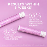 Collagen Retinol product with text on a pink background