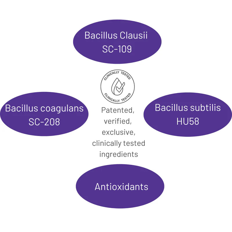 Cura Sporebiotics™ – Vegan Bacillus Spore Probiotic with Antioxidants, 30 Capsules