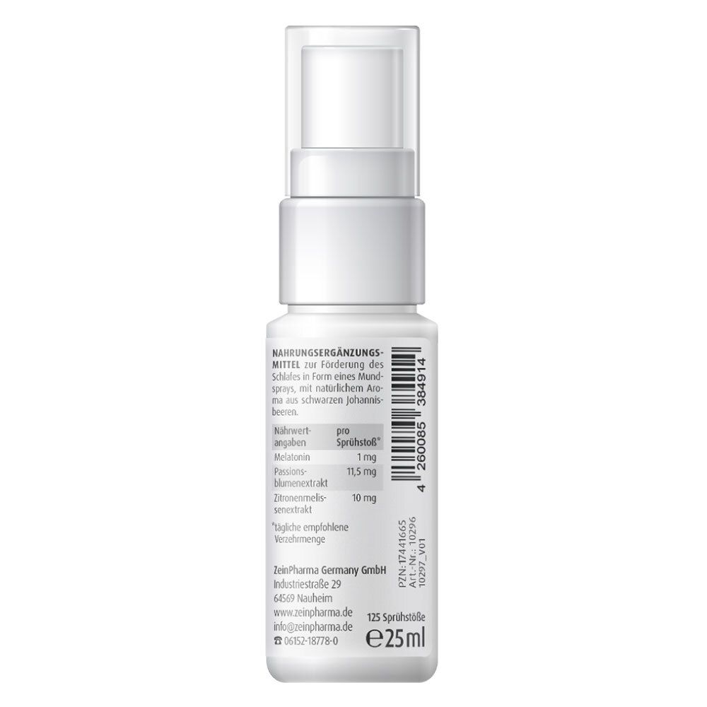 ZeinPharma melatonin oral spray 25ml barcode