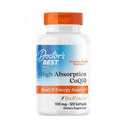 Doctor's Best High Absorption CoQ10 with BioPerine® – 100mg, 120 Softgels