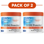 Doctor's Best MSM Powder with OptiMSM 3000mg 250g Pack of 2