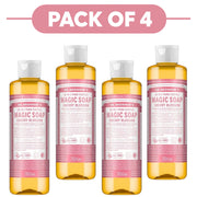 Dr. Bronner's Cherry Blossom 18-in-1 Pure-Castile Liquid Soap 240ml Pack of 4