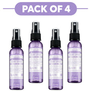 Dr. Bronner's Organic Lavender Hand Cleansing Spray 60ml Pack of 4