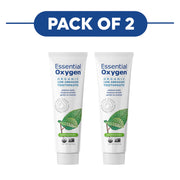 Essential Oxygen Organic Peppermint Low Abrasion Toothpaste 113g Pack of 2