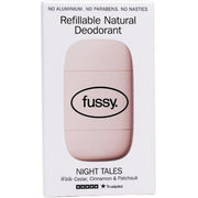 Fussy Refillable Natural Deodorant Night Tales reusable deodorant with case 40g