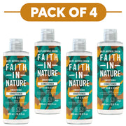 Faith In Nature Jojoba Smoothing Conditioner 400ml Pack of 4