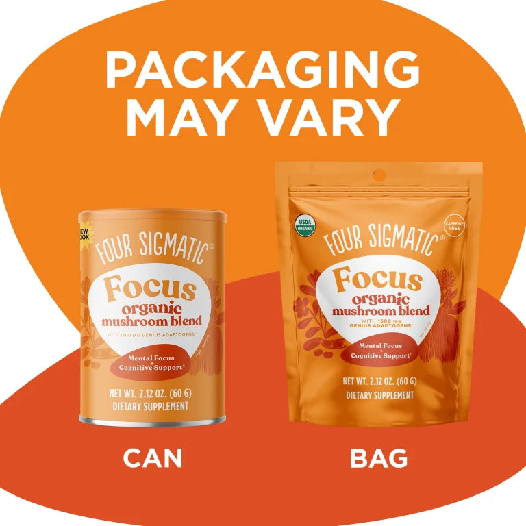 Four Sigmatic Organic Mushroom Blend, Caffeine-Free - 60g. Packaging may vary.