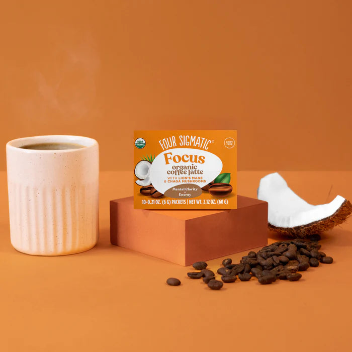 Four Sigmatic Organic Coffee Latte Mix, Dairy-Free - 10 Packets