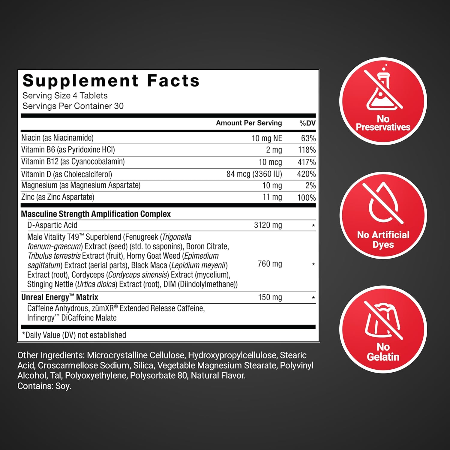 Force Factor Test X180 Boost – 120 Tablets