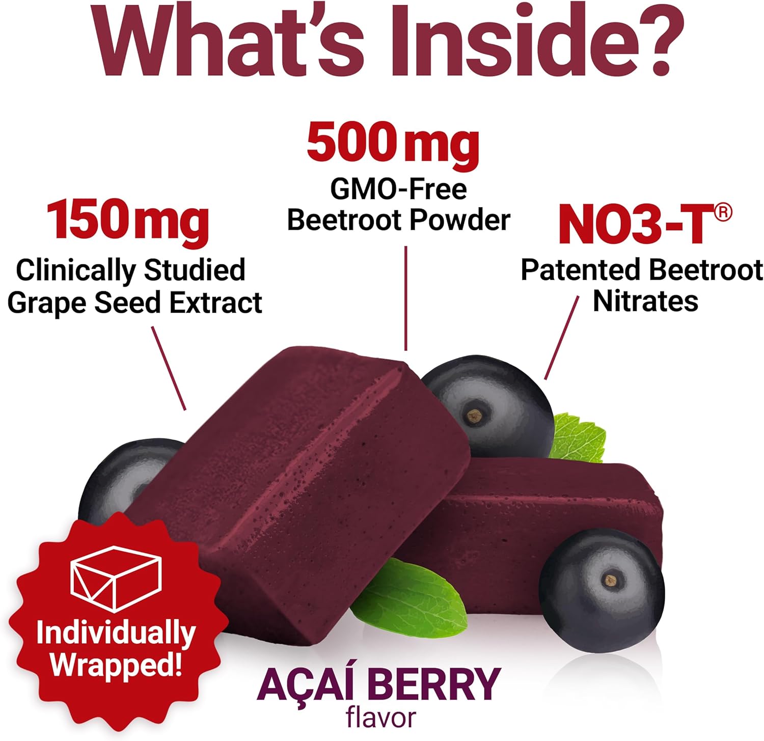 Force Factor Total Beets Blood Pressure Support Superfood Soft Chews – 60 Count