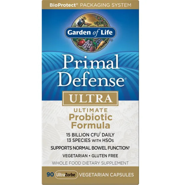 Garden of Life Primal Defense Ultra probiotic  box 90 vegan capsules.