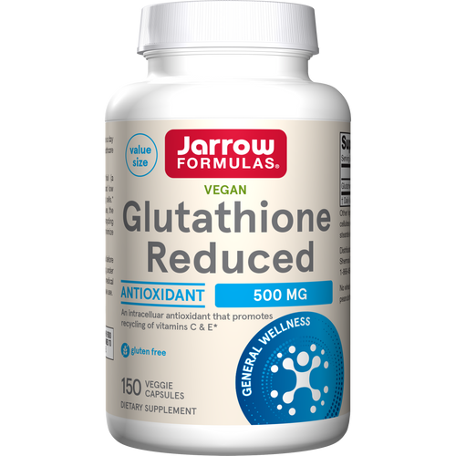 Jarrow Formulas Glutathione Reduced 500mg 150 Veggie Capsules 
