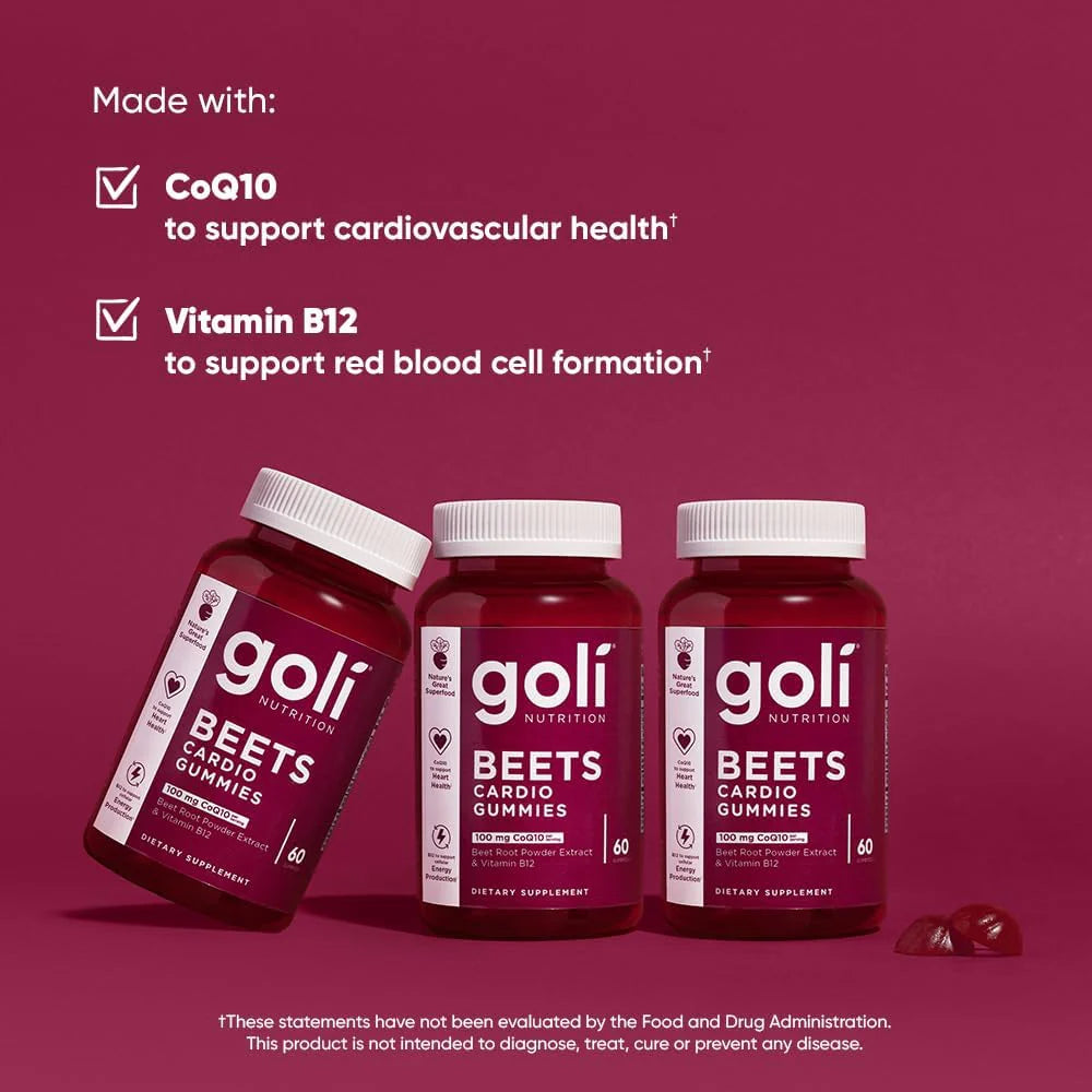 Goli Nutrition Beets Cardio Gummies 60 Count