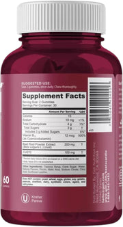Barcode Image: Goli Nutrition Beets Gummies barcode packaging 60 count