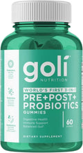 Gummies Pre+Post+Probiotiques Goli Nutrition, 60 unités
