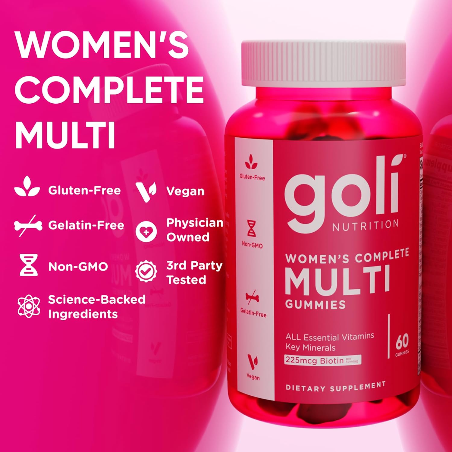 Goli Nutrition Women's Complete Multi Gummies 60 Count