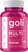 Gummies multivitaminées complètes pour femmes Goli Nutrition, 60 unités