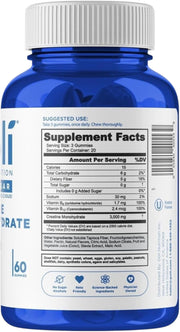 Goli Nutrition Zero Sugar Creatine Monohydrate Gummies 60 Count