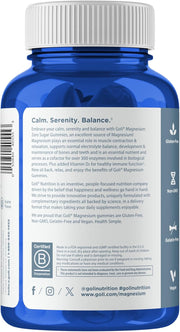 Goli Nutrition Magnesium Gummies barcode packaging 60 count
