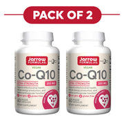 Jarrow Formulas Co-Q10 200mg 60 Veggie Capsules Pack of 2