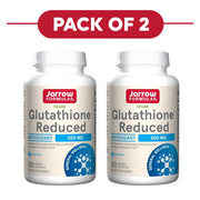 Jarrow Formulas Glutathione Reduced 500mg 120 Veggie Capsules Pack of 2
