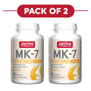 Jarrow Formulas MK-7 Vitamin K2 90mcg 60 Softgels Pack of 2