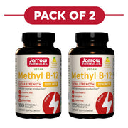 Jarrow Formulas Methyl B-12 1000mcg 100 Chewable Tablets Pack of 2