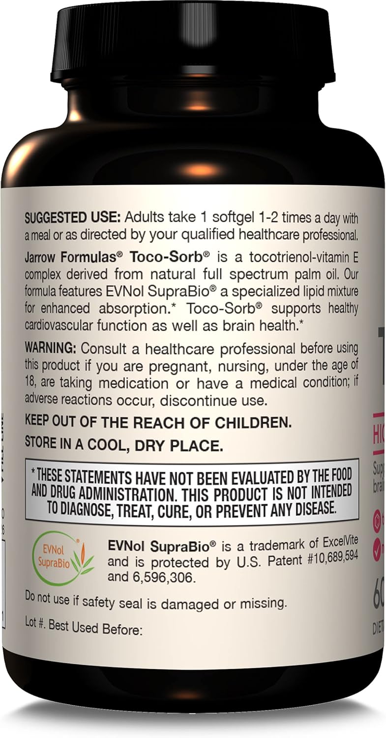 Jarrow Formulas Toco-Sorb® – 60 Softgels