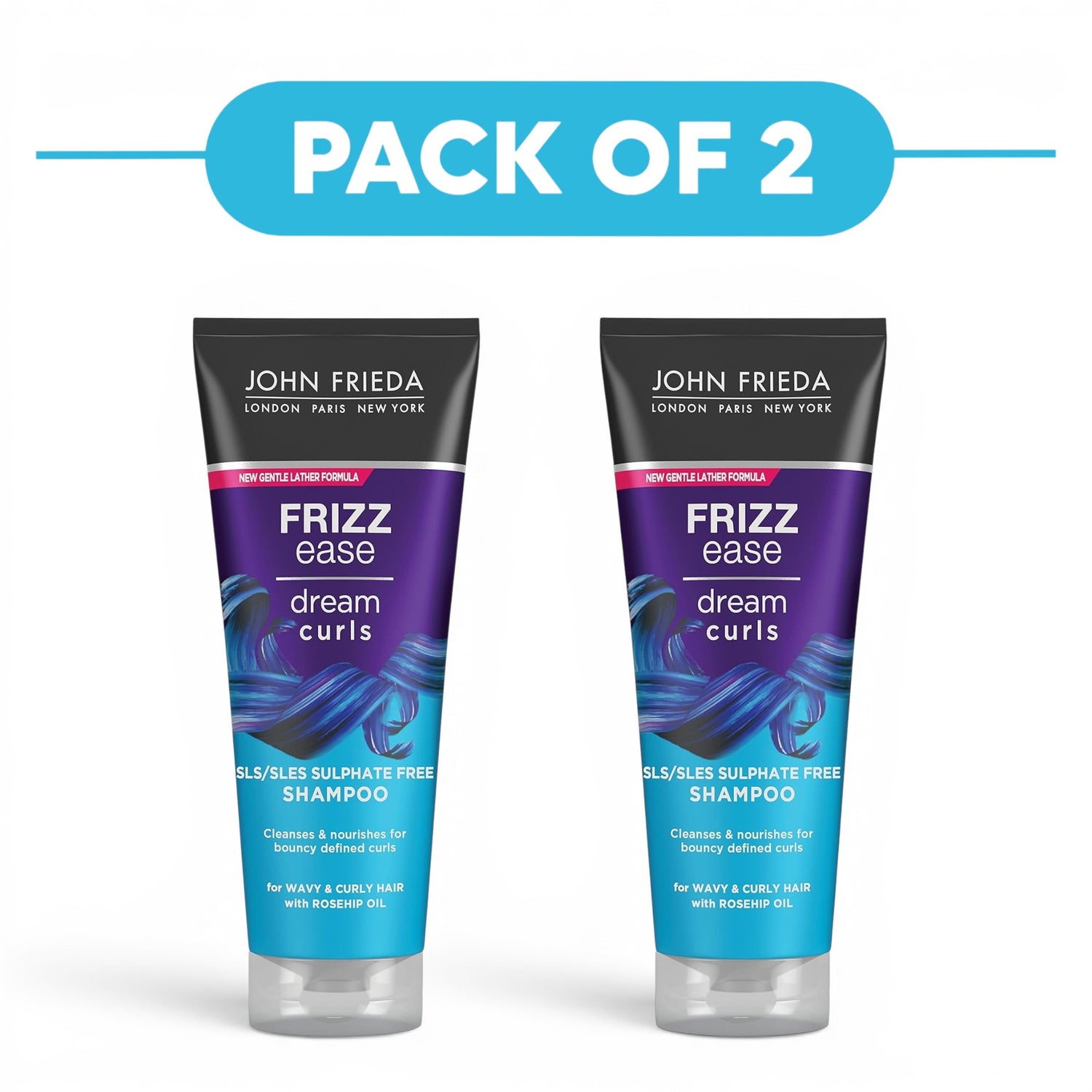 John Frieda Frizz Ease Dream Curls Sulphate Free Shampoo 250ml Pack of 2