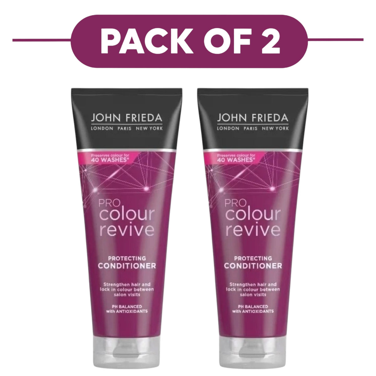 John Frieda Pro Colour Revive Protecting Conditioner 250ml Pack of 2