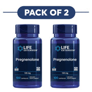 Life Extension Pregnenolone 100mg 100 Capsules Pack of 2