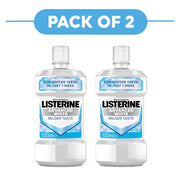 Listerine Advanced White Milder Taste Mouthwash 500ml Pack of 2