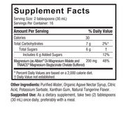 Nature's Answer Liquid Magnesium Malate and Glycinate 480ml supplement facts and directions