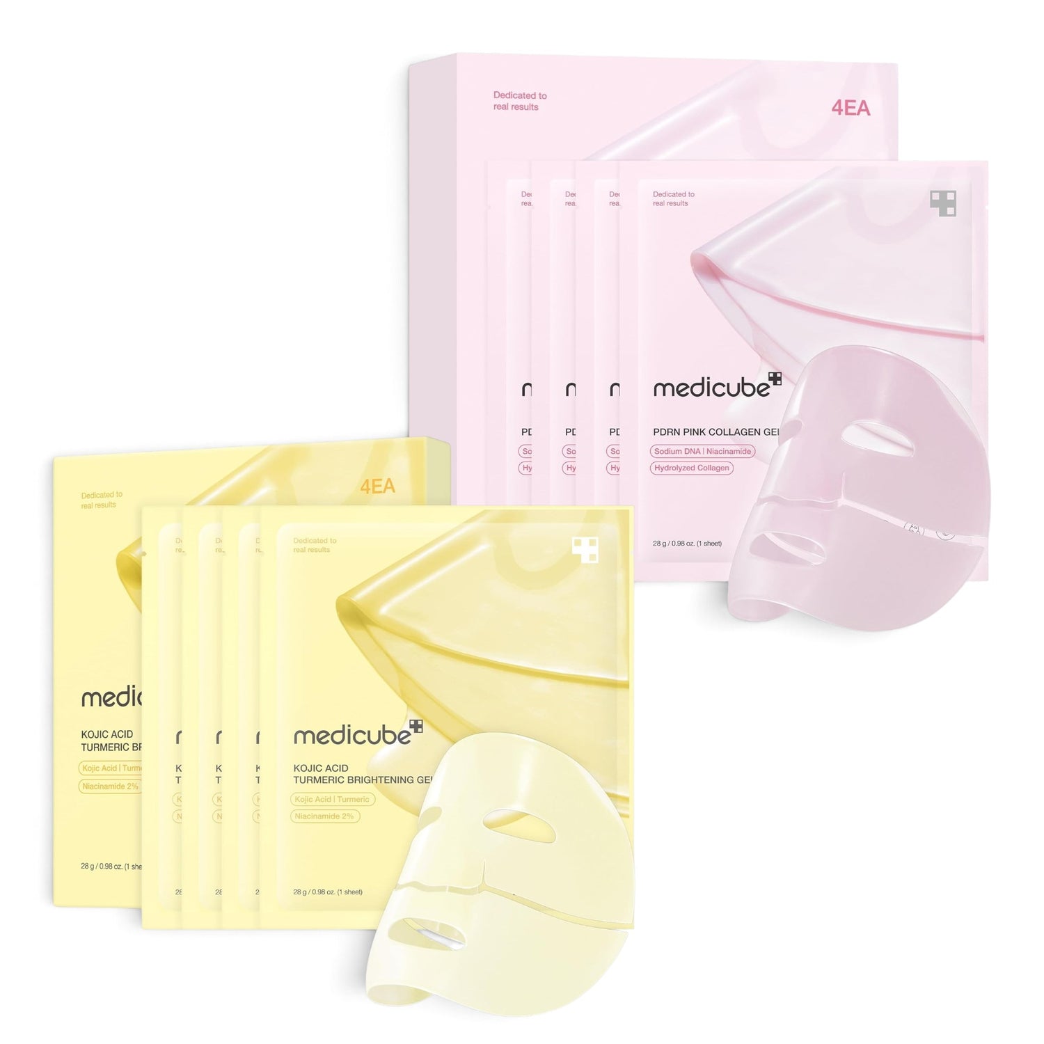 Medicube Kojic Acid Turmeric & PDRN Collagen Gel Mask Set