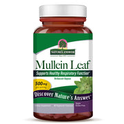 Nature's Answer Mullein Leaf Vegan Capsules 90 count supplement front bottle label