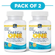 Nordic Naturals Omega One 650mg with Vitamin D3 30 Soft Gels Pack of 2