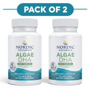 Nordic Naturals Plant-Based Algae DHA 60 Soft Gels Pack of 2