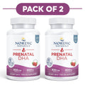 Nordic Naturals Prenatal DHA 830mg Strawberry 90 Soft Gels Pack of 2