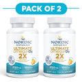 Nordic Naturals Ultimate Omega 2X - 2150mg Omega-3 + 1000 UI D3 - 60 softgel al limone