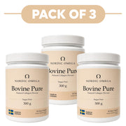Nordic Omega Bovine Pure Collagen Powder Sugar Free 300g Pack of 3