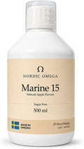 Nordic Omega Collagène marin 15 liquide pomme 500ml