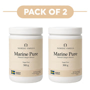 Nordic Omega Marine Pure Collagen Powder Sugar Free 300g Pack of 2