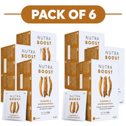 NutraTea NutraBoost Ginseng & Ashwagandha Herbal Tea 20 Tea Bags Pack of 6