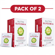 NutraTea NutraGlycemia Bitter Melon & Cinnamon Herbal Tea 20 Tea Bags Pack of 2