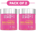 Nutriburst Biotin PowerPlus 2500mcg Strawberry Gummies 60 Count Pack of 2