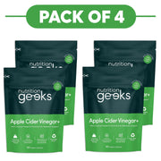 Nutrition Geeks Apple Cider Vinegar+ 90 Vegan Capsules Pack of 4