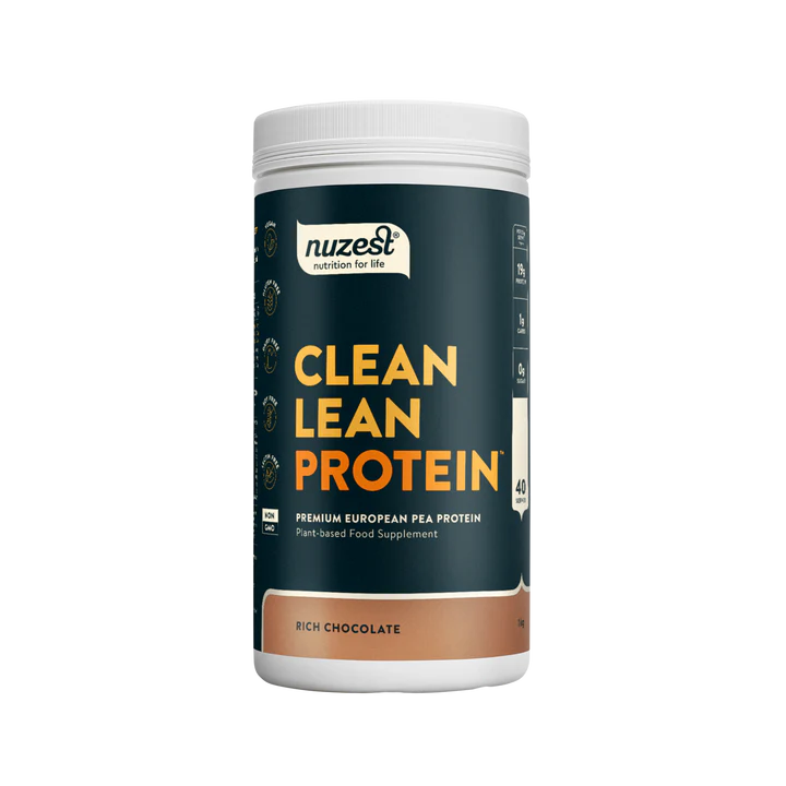 Nuzest Clean Lean Pea Protein Powder tub, Vegan & Allergen-Free. 1kg
